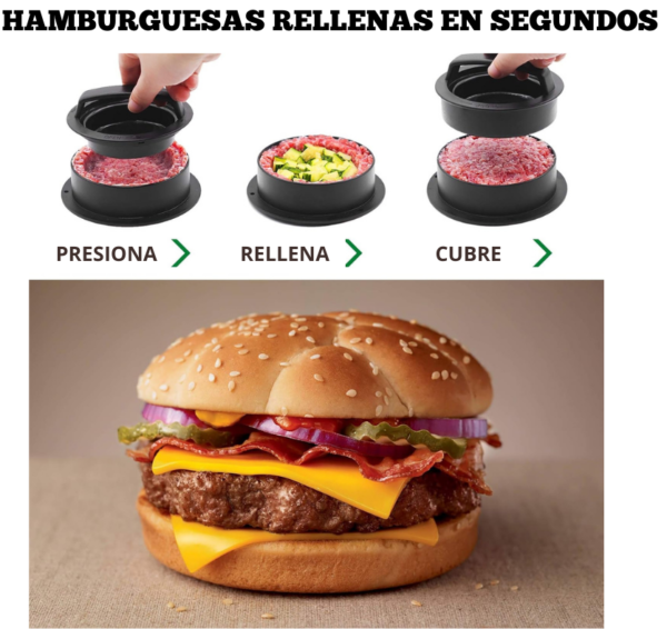 Prensa Para Hamburguesas 3 en 1