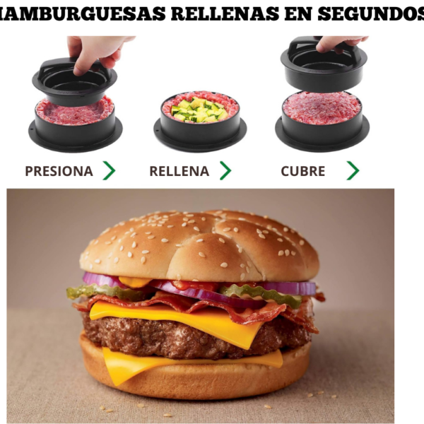 Prensa Para Hamburguesas 3 en 1