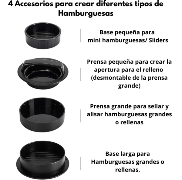 Prensa Para Hamburguesas 3 en 1