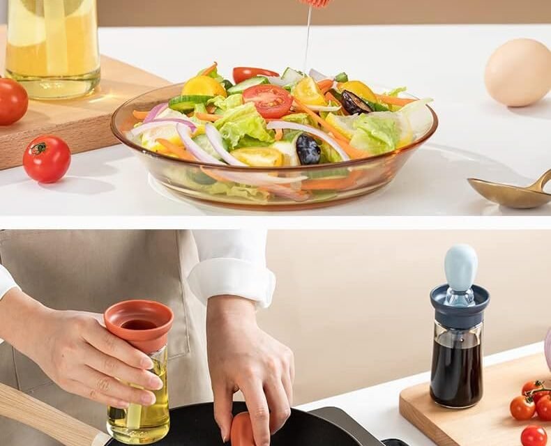 Aceitero dosificador 2 en 1 - Botella 180ml