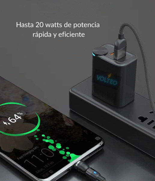 Carga rapida Promo pack Cable Magnético 3 en 1 - Vólteo