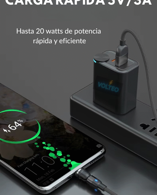 Promo pack Cable Magnético 3 en 1 - Vólteo