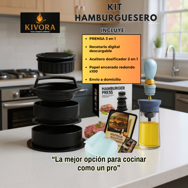 Kit Hamburguesero KIVORA