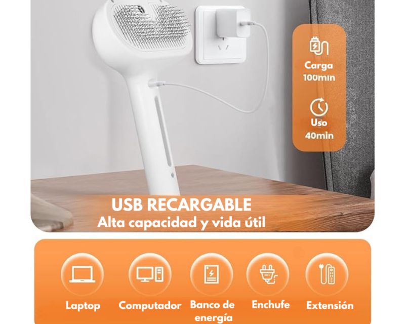 Cepillo de Vapor para Mascotas