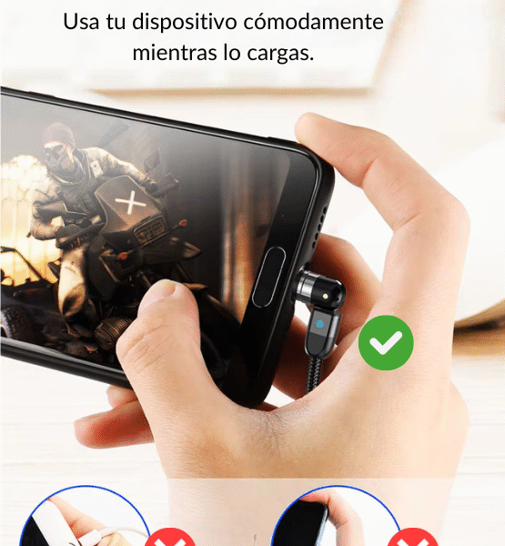 Rotacion 360 Promo pack Cable Magnético 3 en 1 - Vólteo