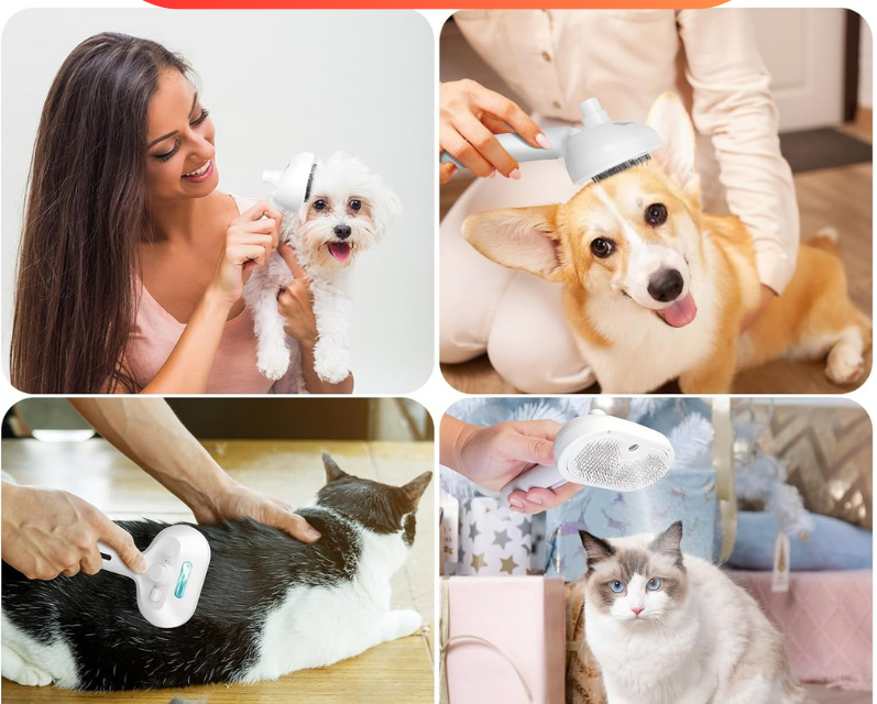 Cepillo de Vapor para Mascotas