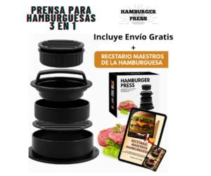 Prensa Para Hamburguesas 3 en 1